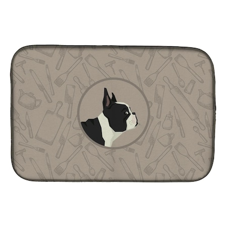 Carolines Treasures French Bulldog in the Kitchen Dish Drying Mat CK2186DDM